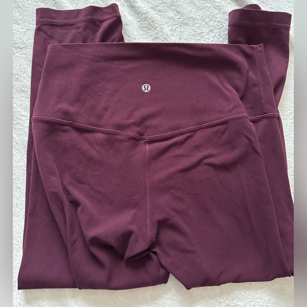 Lululemon Athletica Burgundy Leggings